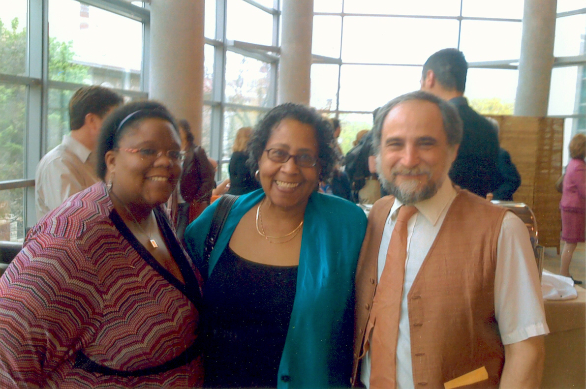 Khia Naylor, Myrtle Naylor, and Brian Joseph at the 2010 Naylor Lecture reception