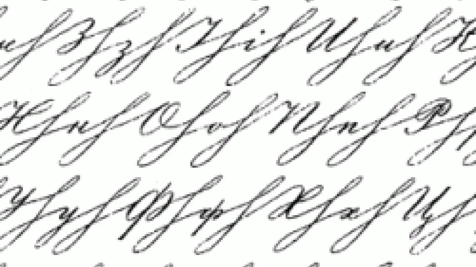 Russian Alphabet in cursive