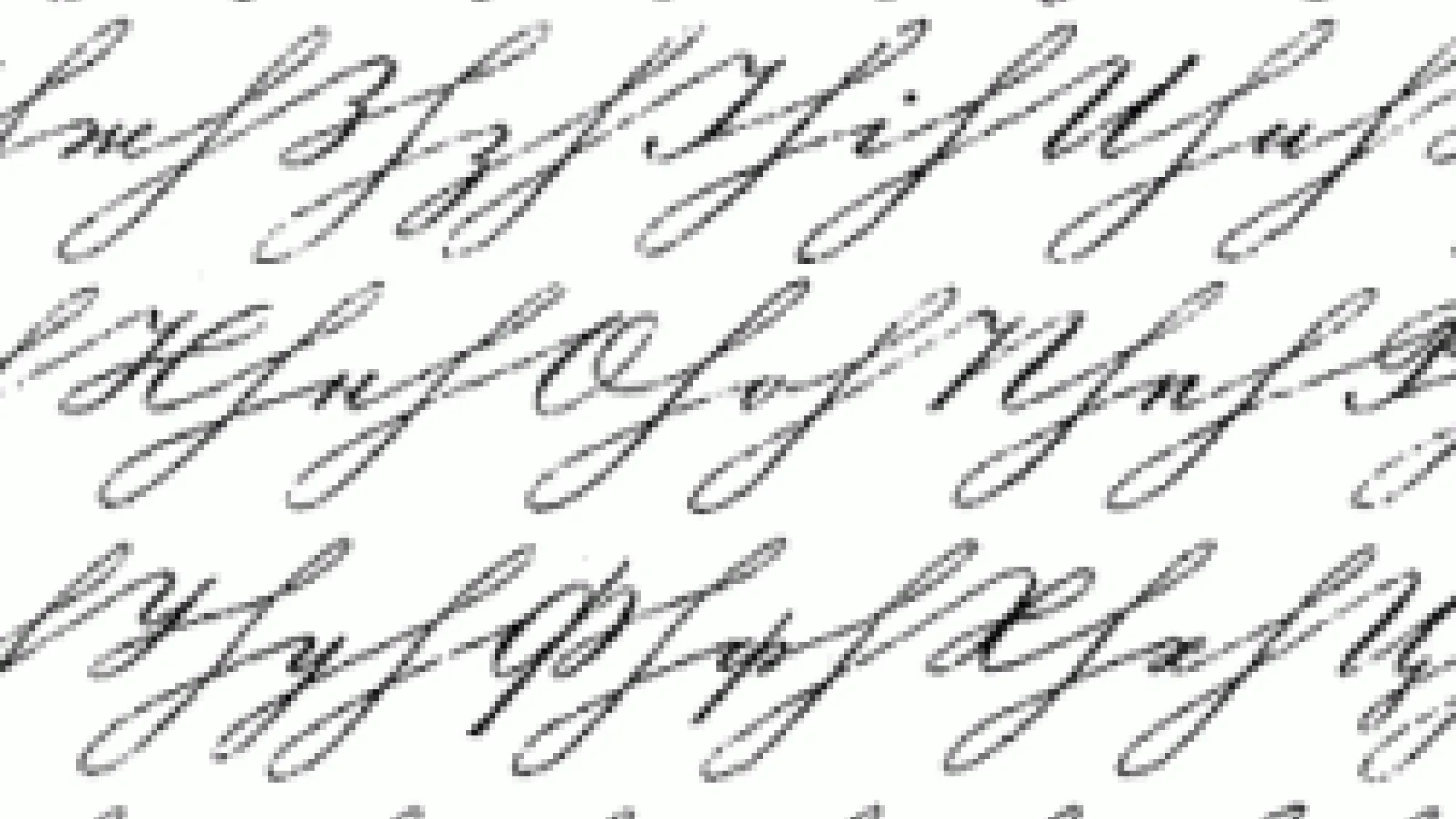 Russian Alphabet in cursive