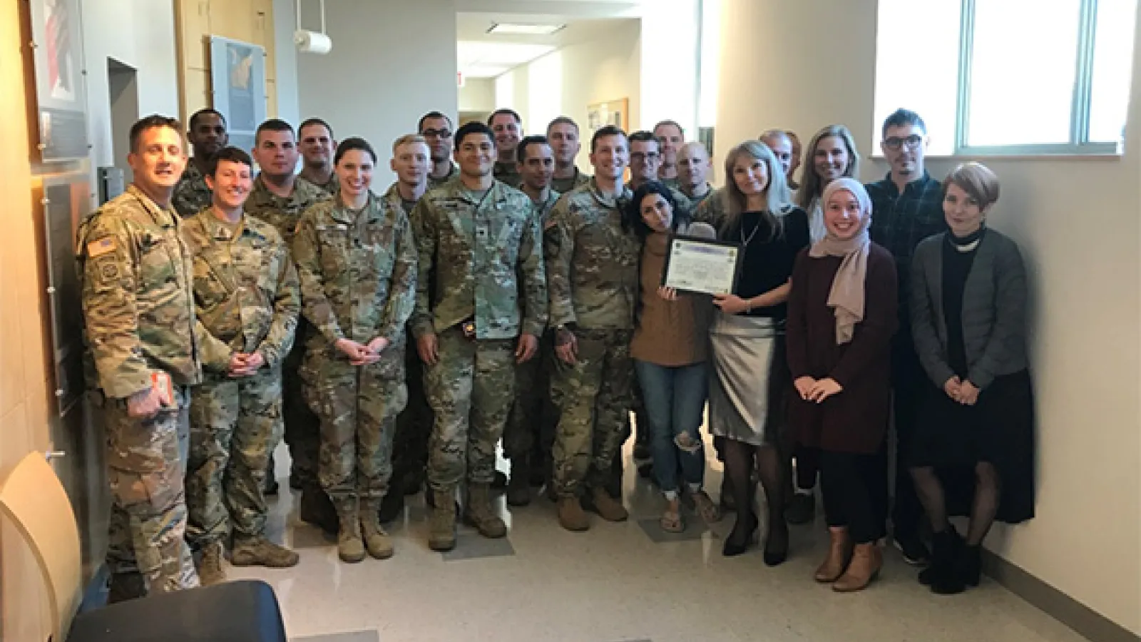 SEELC staff with the 412th Civil Affairs Battalion (Airborne) 