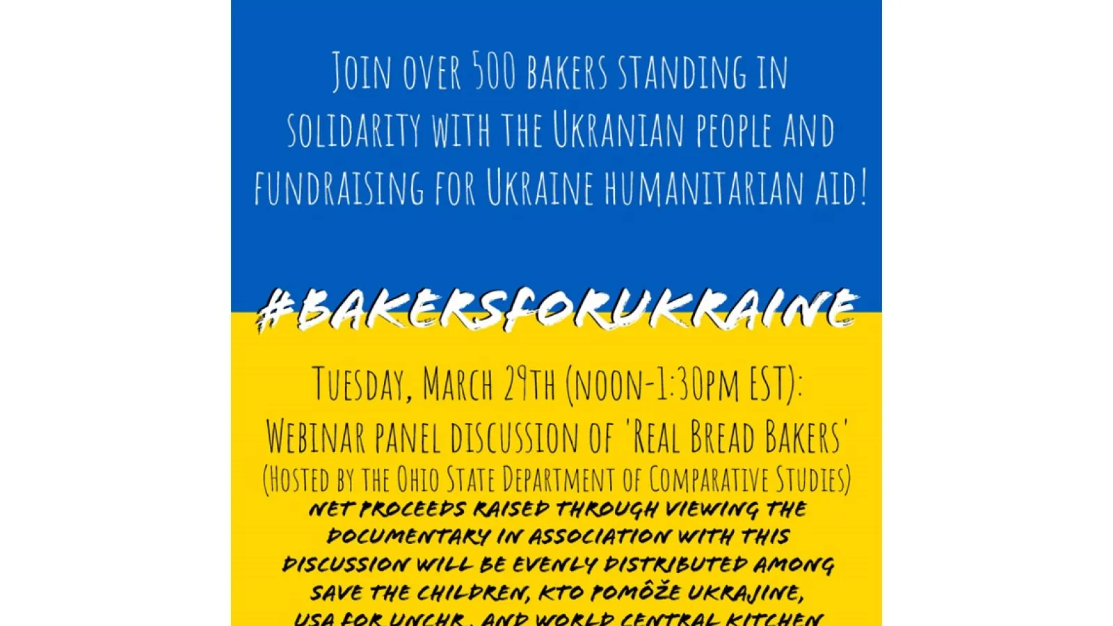 #bakersforUkraine Panel Discussion of 'Real Bread Bakers'