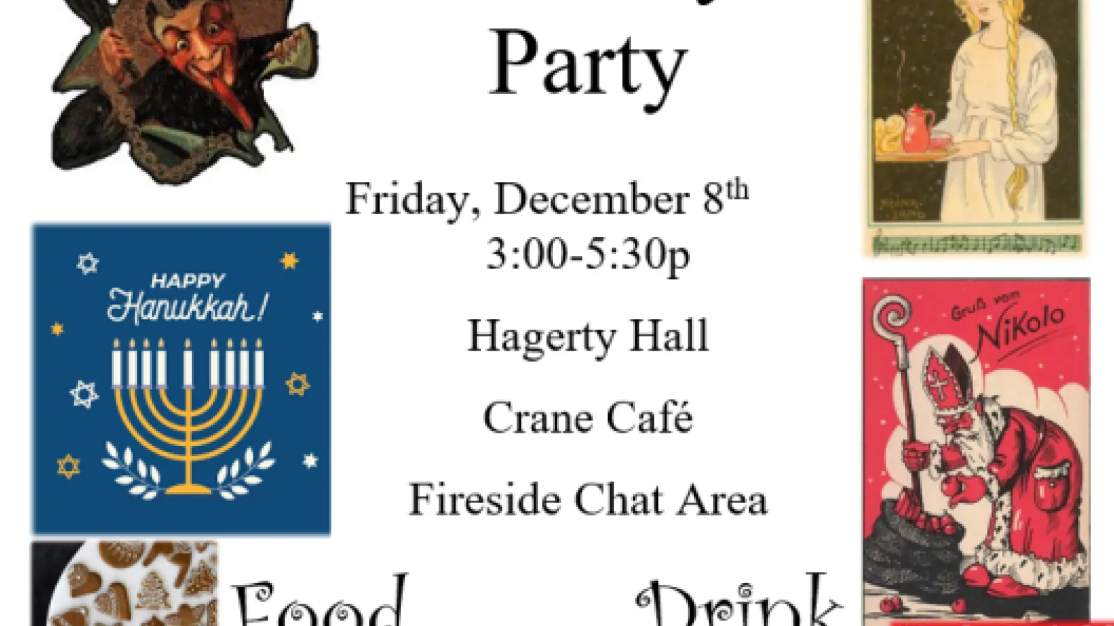 Holiday Party Flyer date time location