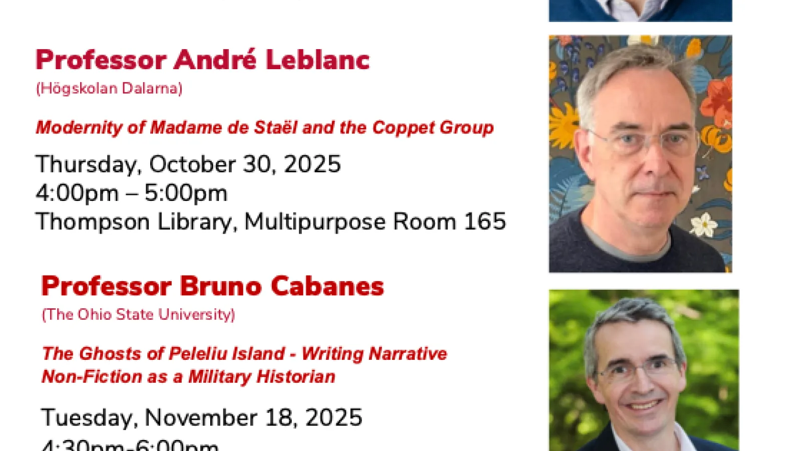 french lecture series