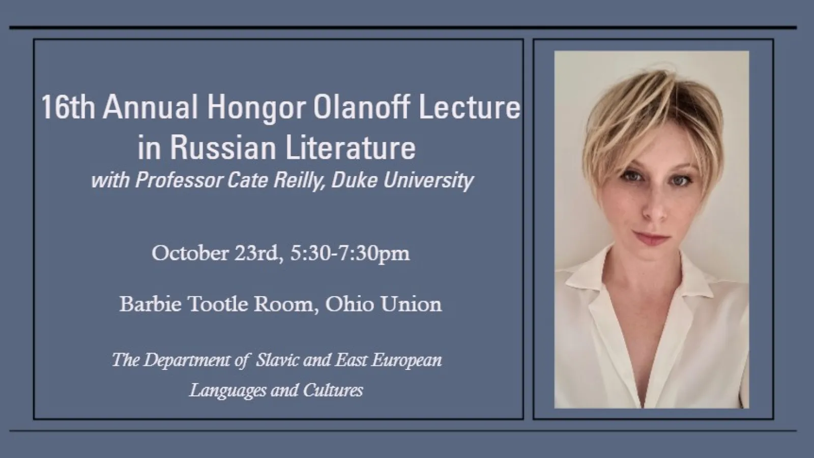 16th hongor oulanoff lecture