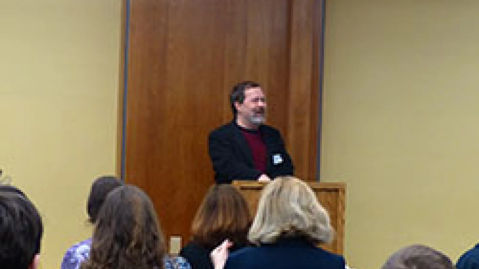 Dr. Brian Baer welcomes participants to the 2016 Undergraduate Olympiada of Spoken Russian