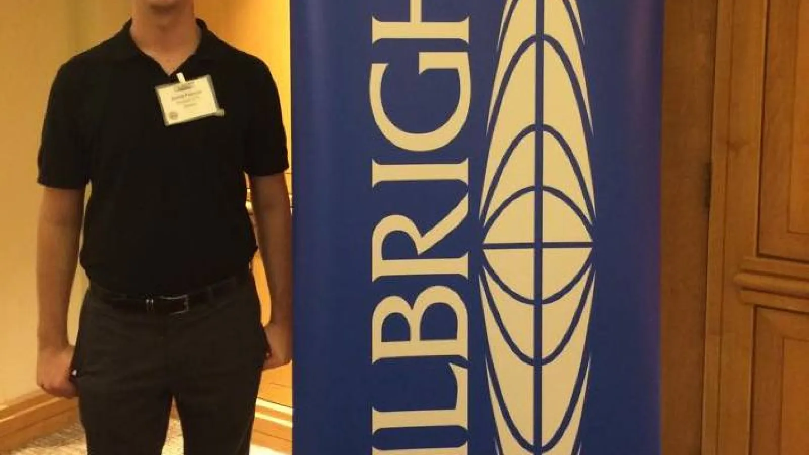 Jared Palazza at Fulbright orientation