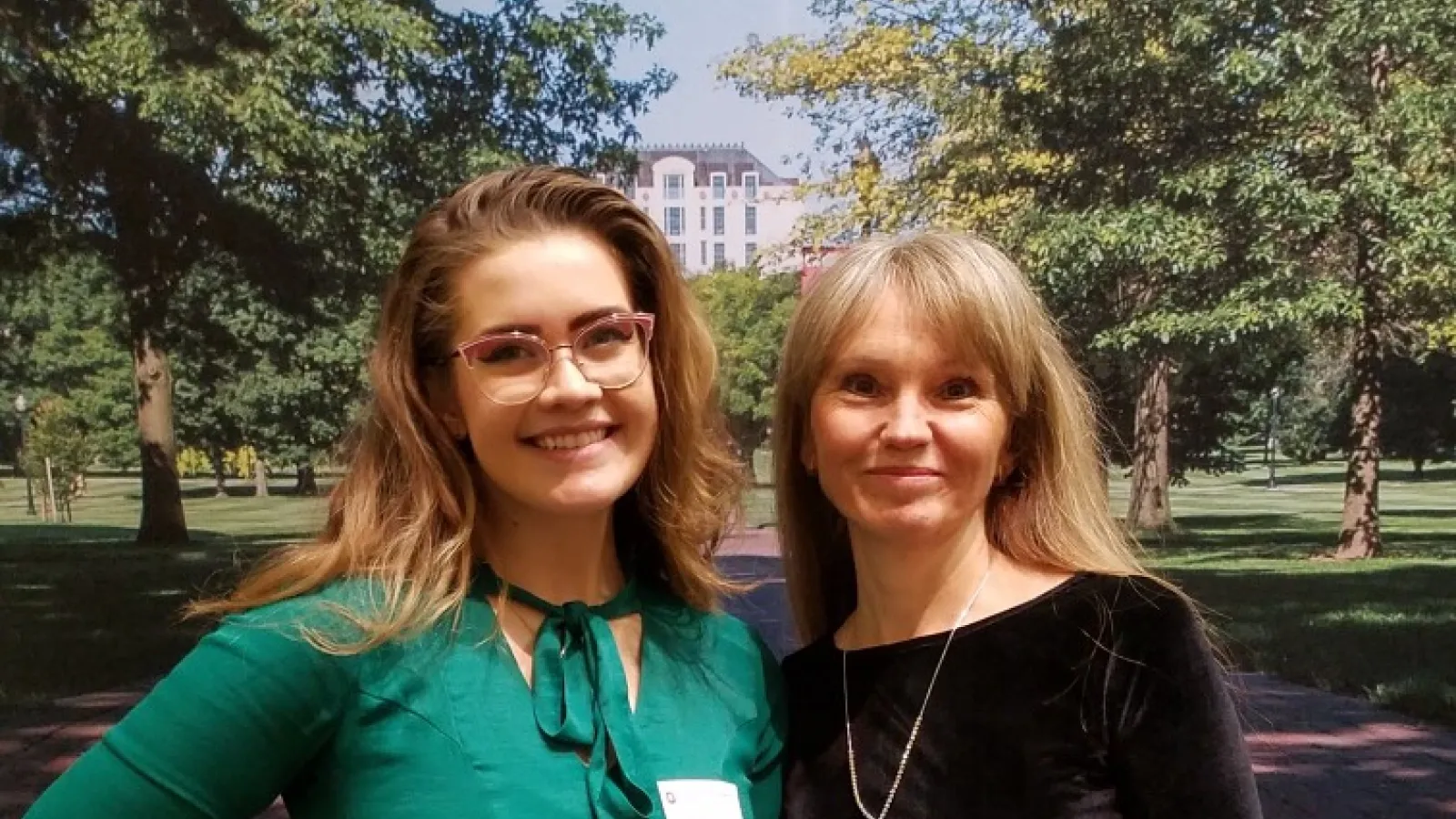 Dr. Larysa Stepanova with SEELC Student Rebecca Slavik