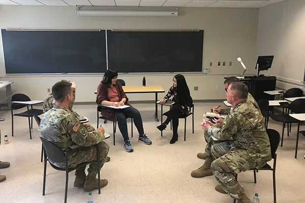 Ohio State Slavic Grad students working with the Army Civil Affairs Battalion
