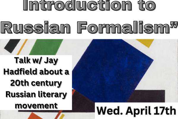 flyer for into to russian formalism