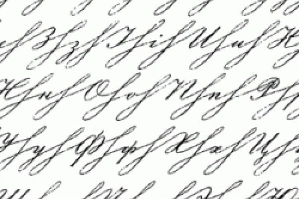Russian cursive alphabet