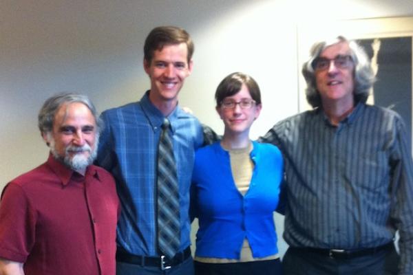 Photo of Jeff Parker (wearing tie) and Dissertation committee Photo of Jeff Parker and Dissertation committee