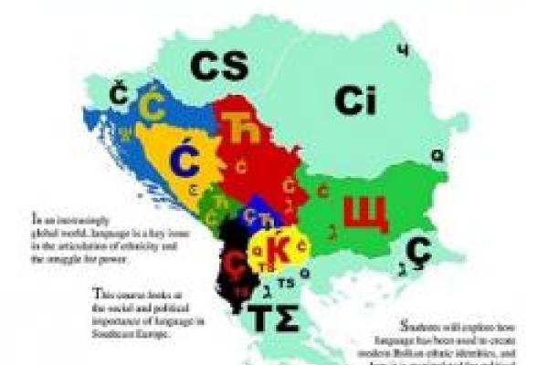 map of the balkans with letters that make the "ch" sound