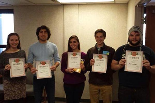 OSU Students at the 2015 Undergraduate Russian Olympiada