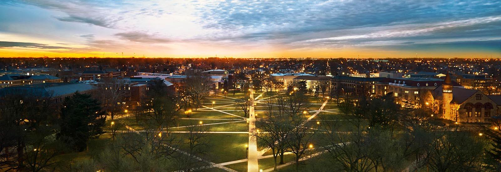 Ohio State Oval at dawn Ohio State Oval at dawn